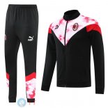 Giacca Set Completo AC Milan 22-23 Nero Rosso Rosa Bianco