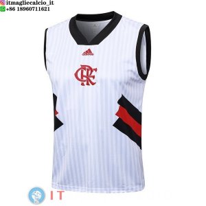 Senza Maniche Maglia Flamengo 2023/2024 Bianco I Nero