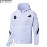 Giacca Con Cappuccio Full Zip Ajax 2025/2026 Bianco Nero