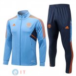 Giacca Set Completo Manchester United 22-23 I Blu