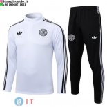 Felpa Da Allenamento Set Completo Germania 2025 Bianco Nero Felpa Da Allenamento Set Completo Germania 2025 Bianco Nero