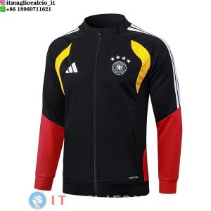 Giacca Full Zip Allenamento Germania 2026 Nero Rosso Giallo