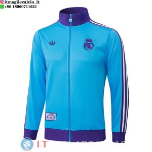 Giacca Lunga Zip Real Madrid 2025/2026 Blu Purpureo