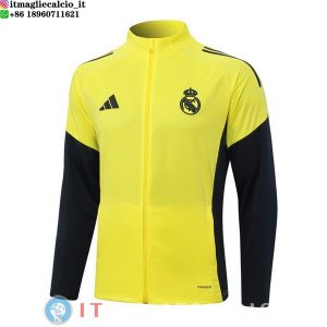 Giacca Lunga Zip Real Madrid 2025/2026 Giallo Nero