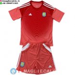 Maglia Bambino Aston Villa Portiere 2025/2026 Rosso