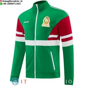 Giacca Lunga Zip Messico 2026 Verde Rosso