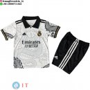 Maglia Bambino Real Madrid Speciale 2025/2026 Bianco Nero
