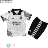 Maglia Bambino Real Madrid Speciale 2025/2026 Bianco Nero