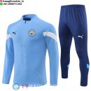 Felpa Da Allenamento Set Completo Manchester city 22-23 Blu