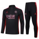 Felpa Da Allenamento Bambino Set Completo PSG 23-24 Rosso II Nero