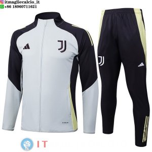 Giacca Set Completo Lunga Zip Juventus 2025/2026 Grigio Nero
