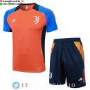 Formazione Set Completo Maglia Juventus 2024/2025 Arancione Blu