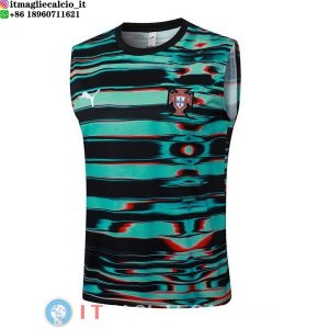 Senza Maniche Maglia Portogallo 2026 Verde Nero