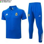 POLO Maglia Set Completo Real Madrid 2025/2026 Blu
