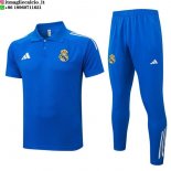 POLO Maglia Set Completo Real Madrid 2025/2026 Blu POLO Maglia Set Completo Real Madrid 2025/2026 Blu