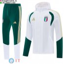 Giacca a Vento e Pantaloni Italia 2026 Bianco Verde
