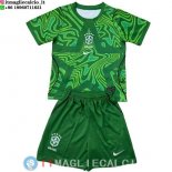 Maglia Bambino Brasile Portiere 2026 Verde Maglia Bambino Brasile Portiere 2026 Verde