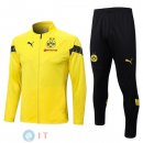 Giacca Set Completo Lunga Zip Borussia Dortmund 22-23 Giallo Nero