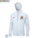 Giacca Felpa Cappuccio Barcellona 23-24 Grigio Luce