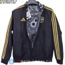 Giacca A Vento Arsenal 23-24 Nero Grigio