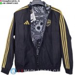 Giacca A Vento Arsenal 23-24 Nero Grigio
