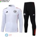 Giacca Full Zip e Pantaloni Allenamento Bambino Ajax 2025/2026 Bianco Nero