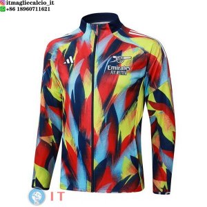 Giacca Lunga Zip Arsenal 25-26 Giallo Rosso