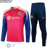Felpa Da Allenamento Set Completo Barcellona 23-24 Rosa Blu