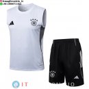 Senza Maniche Set Completo Maglia Germania 2025 Bianco Nero