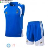 Senza Maniche Set Completo Maglia Juventus 2026/2027 Blu Bianco