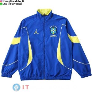 Giacca A Vento Brasile 2026 Blu Giallo