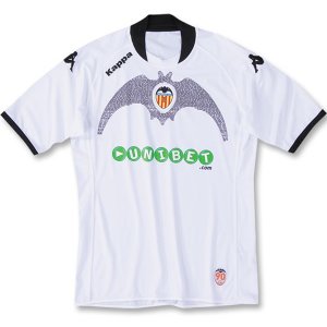 Retro Maglia Originali Valencia CF Prima 2009/2010 Bianco