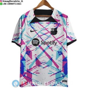 Thailandia Maglia Barcellona Speciale 2023/2024 Bianco Purpureo