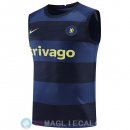 Senza Maniche Maglia Chelseao 2022/2023 Blu Navy