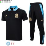 POLO Maglia Set Completo Argentina 2024 Nero Blu POLO Maglia Set Completo Argentina 2024 Nero Blu