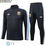 Tuta da Allenamento Bambino Argentina Mezza Cerniera 2026 Grigio Navy