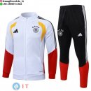 Giacca Set Completo Lunga Zip Bambino Germania 2026 Bianco Rosso Giallo
