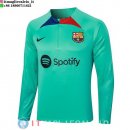 Felpa Da Allenamento Barcellona 23-24 Verde Rosso Blu