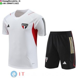 Formazione Set Completo Maglia São Paulo 2023/2024 Bianco Rosso I Nero