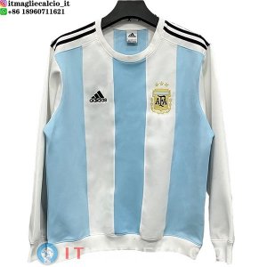 Felpa Girocollo Argentina Uomo 2026 Blu Bianco