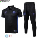 POLO Maglia Set Completo Barcellona 2025/2026 Nero Purpureo