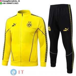 Giacca Set Completo Lunga Zip Bambino Borussia Dortmund 25-26 Giallo Nero