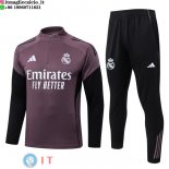 Felpa Da Allenamento Set Completo Real Madrid 25-26 Purpureo Nero Felpa Da Allenamento Set Completo Real Madrid 25-26 Purpureo Nero