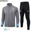 Giacca Lunga Zip Set Completo Tottenham Hotspur 25-26 Grigio