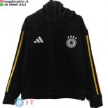 Felpa con Cappuccio Germania 2026 Nero