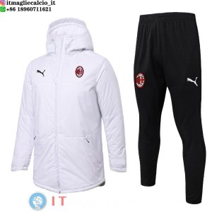 Giacca in Cotone Set Completo AC Milan 25-26 Bianco Nero