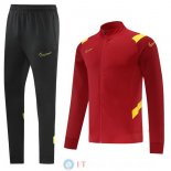 Giacca Set Completo Lunga Zip Nike 22-23 Nero Rosso