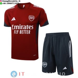 Formazione Set Completo Maglia Arsenal 2025/2026 Borgogna Grigio