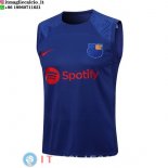 Senza Maniche Maglia Barcellona 2023/2024 Blu