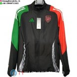 Giacca A Vento Arsenal 24-25 Nero Verde